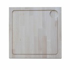 Planche à découper en bois solide 45 x 45 x 4.5 cm outr