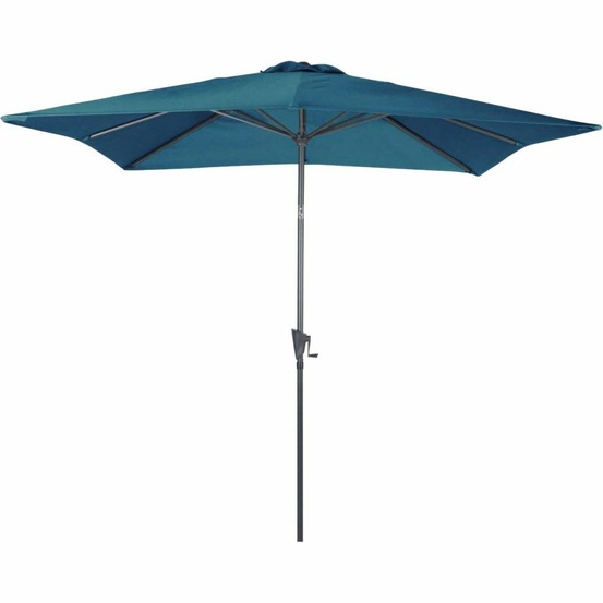 Parasol carré en aluminium avec manivelle 2,5m tilt