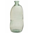 Vase dame jeanne haut en verre vert 33x33x73 cm