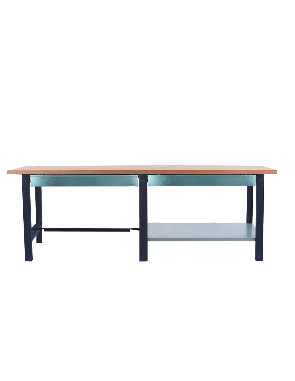 Etabli simonwork bt6 pro tandem laminate 2box 2600 an/hêtre antracite/hêtre 865x2600x750 - simonrack