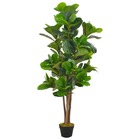 Plante artificielle avec pot feuilles de figuier vert 152 cm