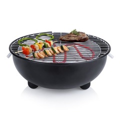 Barbecue électrique de table bq-2880 1250 w 30 cm noir