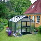 Serre de jardin 10,9 m² anthracite en polycarbonate 10mm premium – juliana