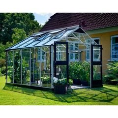 Serre de jardin 10,9m² aluminium et verre trempé premium – juliana