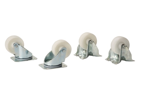 Lot de 4 roues pour braséro white fire-aluminium