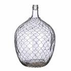 Mica decorations vase maribel - 34x34x52 cm - verre - transparent