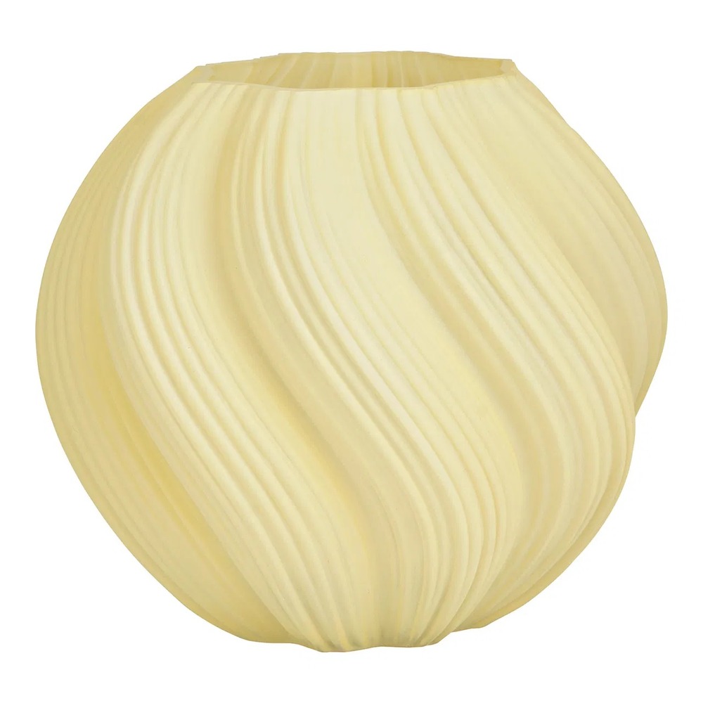 Vase en verre texturé blanc