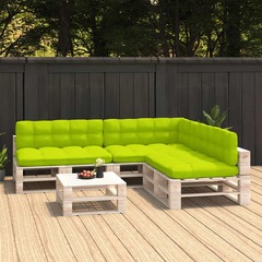 314599  pallet sofa cushions 7 pcs bright green