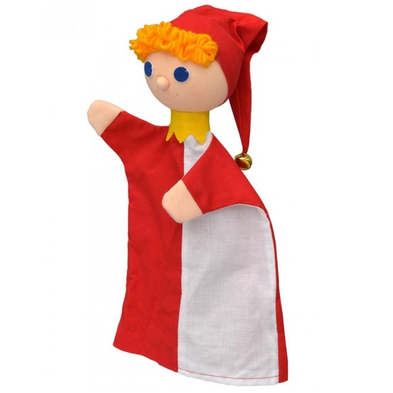 Marionnette bouffon rouge