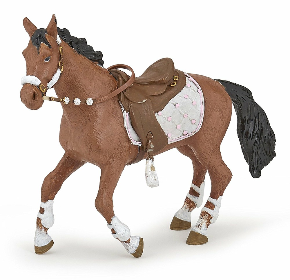Figurine cheval de la cavalière fashion hiver