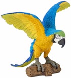 Figurine perroquet ara bleu