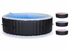 Spa gonflable "cassis" avec cercle flottant led - 6 places - noir