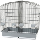 Cage familly 6 noir gris 70 x 40 x 70cm de hauteur pour oiseaux