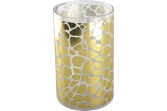 Vase kenya dore motif girafe h17 cm