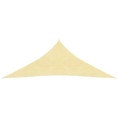 Parasol en pehd triangulaire 5x5x5 m beige