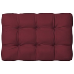 Coussins de canapé palette 5 pcs rouge bordeaux