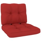 Coussins de canapé palette 2 pcs rouge
