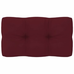 Coussin de canapé palette rouge bordeaux 70x40x10 cm