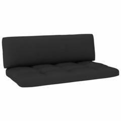 Coussins de canapé palette 2 pcs noir