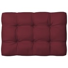 Coussins de canapé palette 3 pcs rouge bordeaux