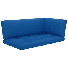 Coussins de canapé palette 3 pcs bleu royal