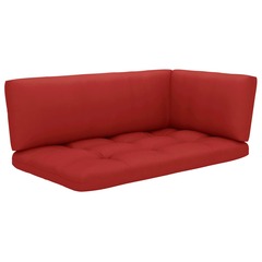 Coussins de canapé palette 3 pcs rouge