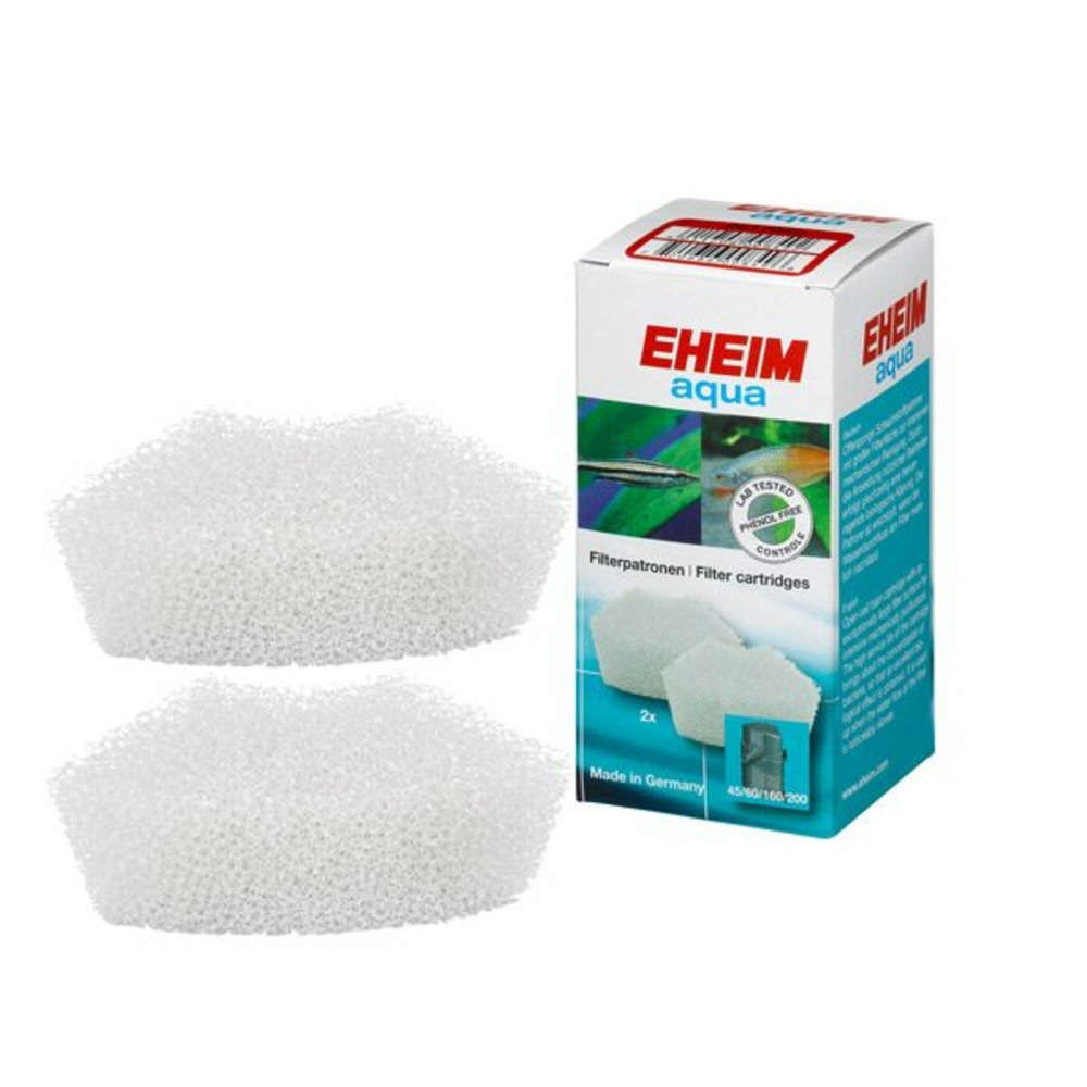 2 mousses blanches pour filtre aqua 60/160/200