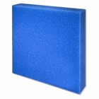 Mousse filtrante bleu à maille large 50x50x10cm