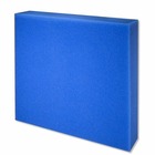 Mousse filtrante bleu à maille fine 50x50x10cm