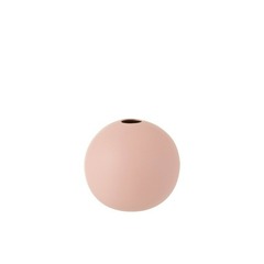 Vase boule en céramique rose paste 18.3 cmx18 cm