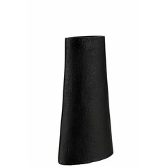 Vase texture jute alu noir large 48 cm vase haut vase haut 24 cmx48 cm