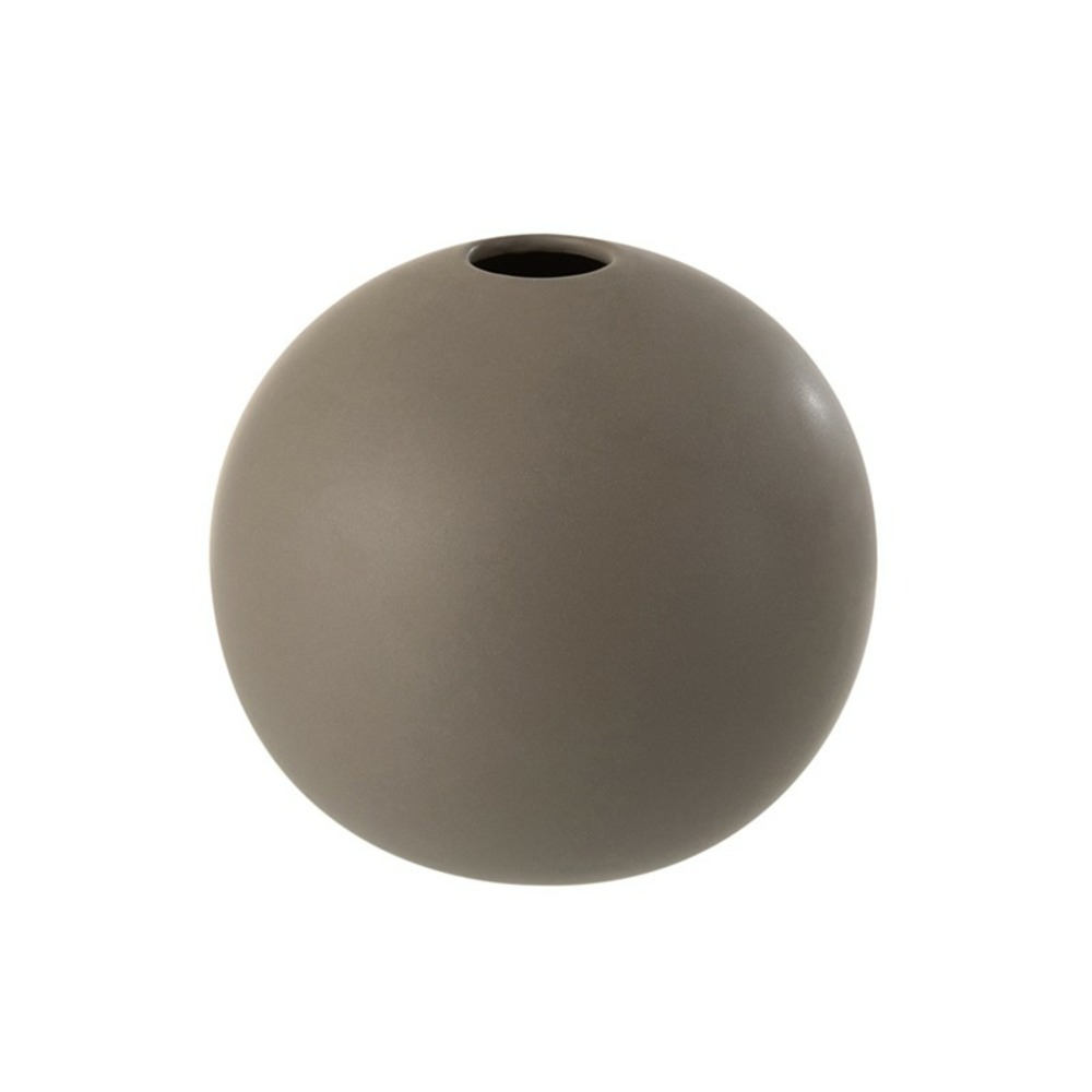 Vase boule en gris 18x18x17 cm