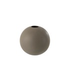 Vase boule en céramique gris foncé