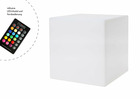 Cubes lumineuses blanc (rgb) - 33, 43 & 33 cm - lampe extérieur et intérieur  rc