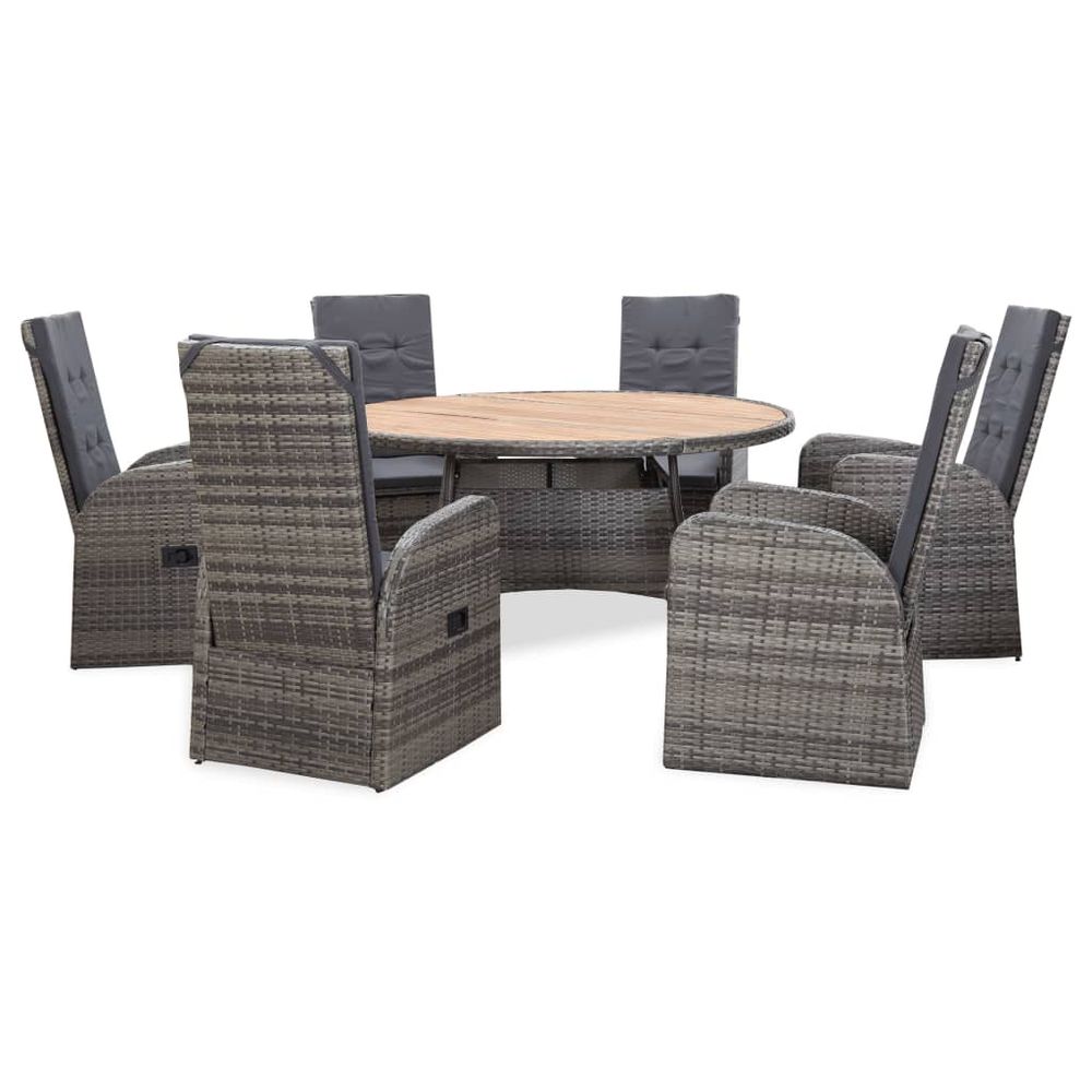 VidaXL Mobilir à dînr d'xtériur pliabl avc coussin 3 pcs Tck au millur prix