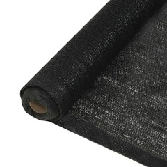 Filet brise-vue pehd 1,5x10 m noir 150 g/m²