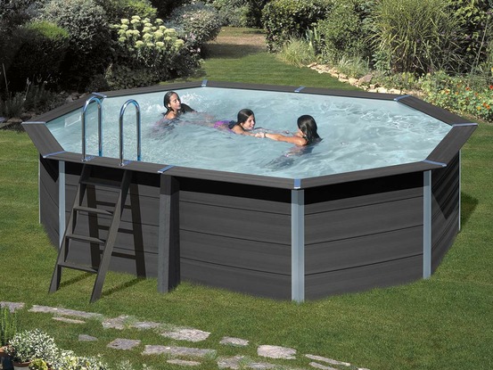 Piscine composite avant-garde ovale 5,24 x 3,86 x 1,24 m