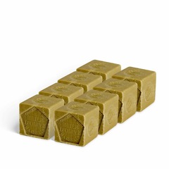 Cube de savon de marseille olive - sans emballage - lot 8x300g
