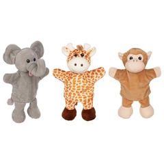 Marionnettes girafe singe éléphant