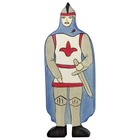 Figurine chevalier avec manteau bleu