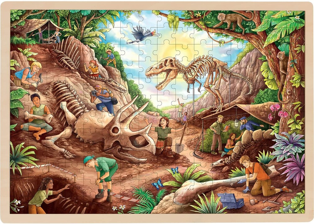 Puzzle fouille dinosaures