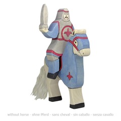 Figurine chevalier bleu avec épée