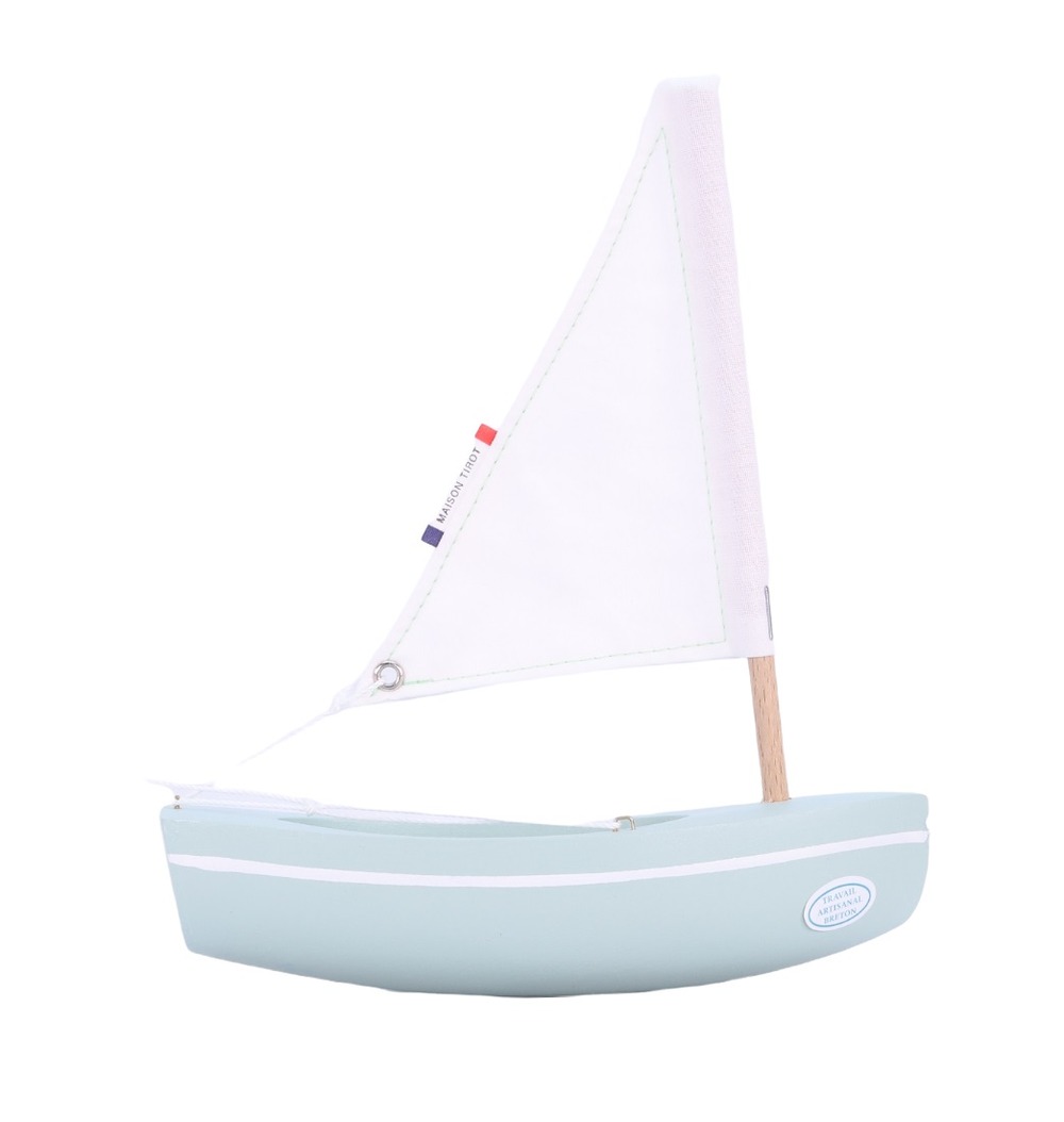 Bateau le bâchi vert d'eau 17cm