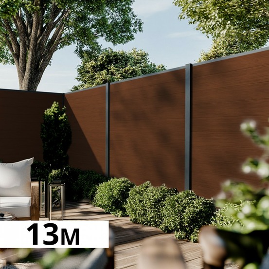 Kit clôture composite poteau à sceller - cruz ipé h-1,8m