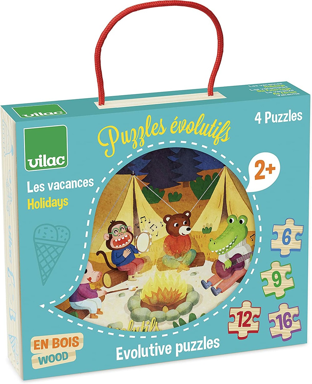 4 puzzles évolutifs vacances