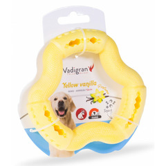ouet Anneau jaune gout vanille pour chien - 12 cm