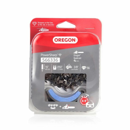 Chaîne de tronçonneuse powersharp oregon 566336 pas: 3/8' jauge : 1.3 maillons : 52