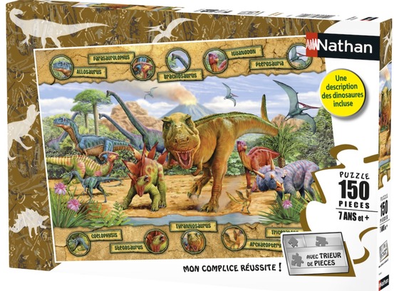 Puzzle les espèces de dinosaures 150 pcs