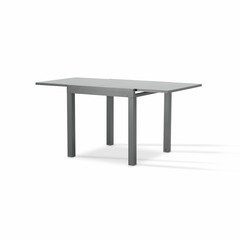 Table de jardin en aluminium gris anthracite 160/80×80 cm