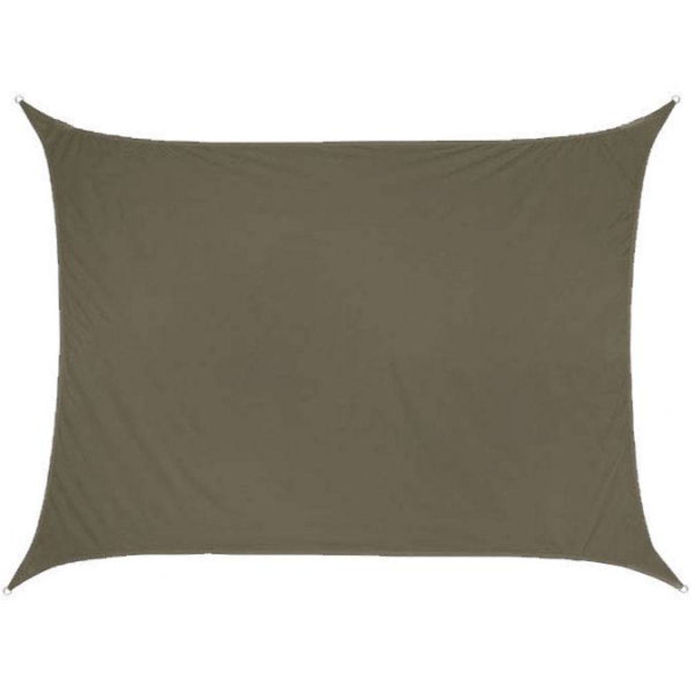 Toile d'ombrage rectangulaire 4 x 3 mètres kaki